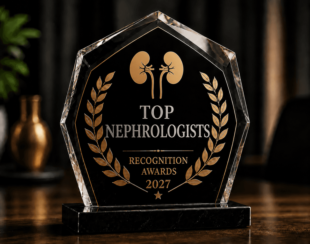 TopNephrologists.com 2027 Recognition Award Plaque